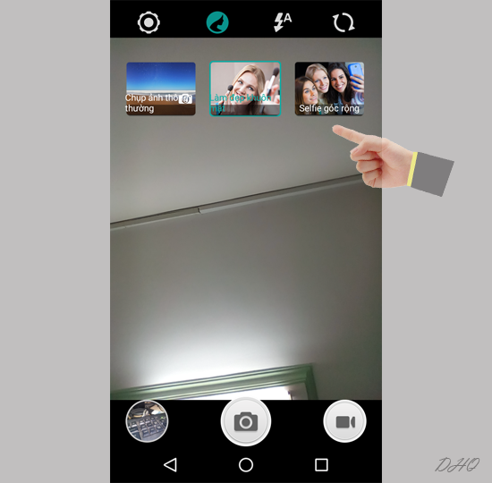 Các chế độ camera trước